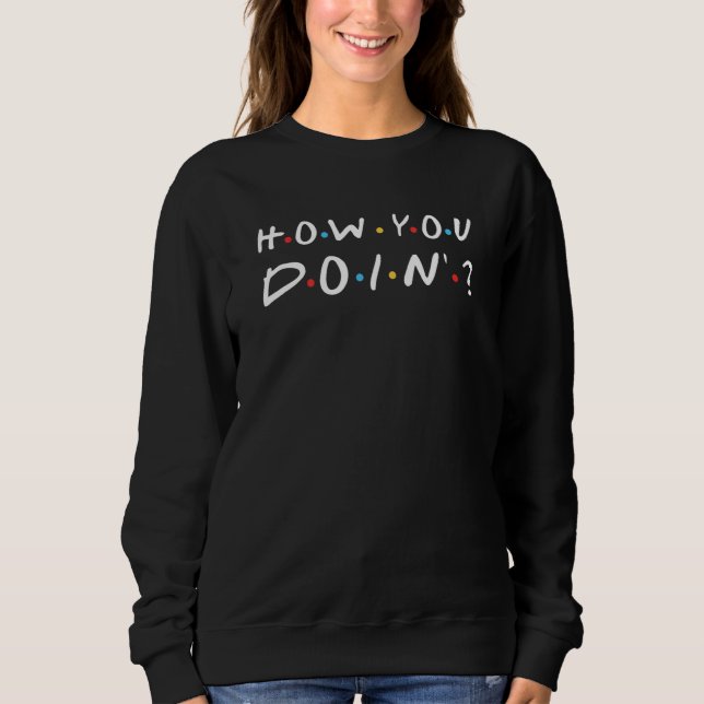 Moletom Como Você Faz Nova York Pegar A Linha Para Amigos  (Frente)