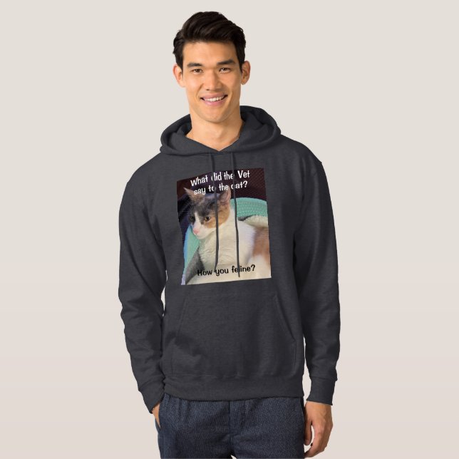 Moletom Como você se sente? Hoodie de homens (Frente Completa)
