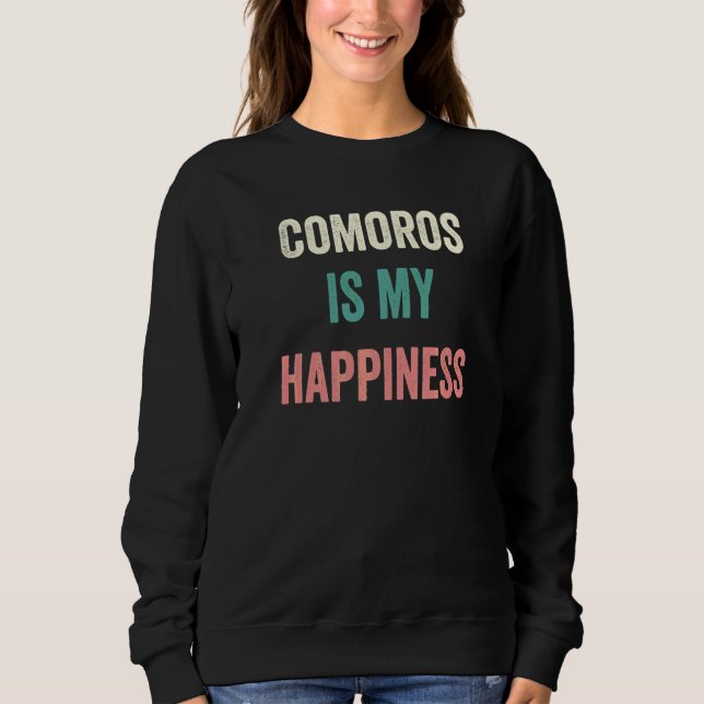 Moletom Comores É Minha Felicidade   (Frente)