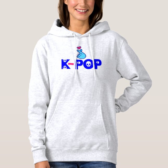 Moletom Companheiro ♥ eu adoro o KPop Fabuloso Roupa ameri (Frente)