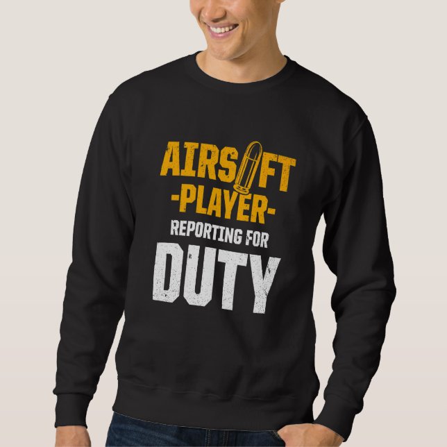 Moletom Competição de Esporte da Equipe do Airsoft Player (Frente)