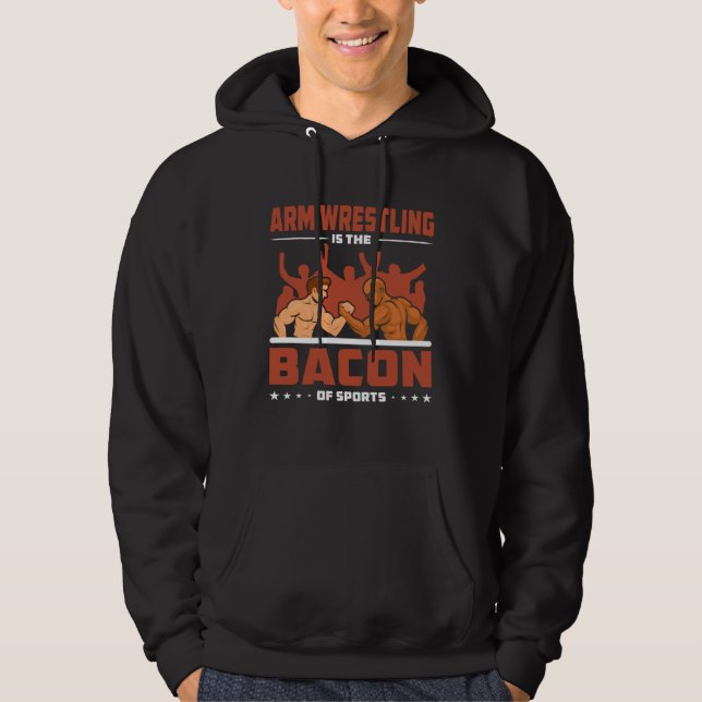 Moletom Competição de Luta de Braço com Bacon Esportes Lut (Frente)