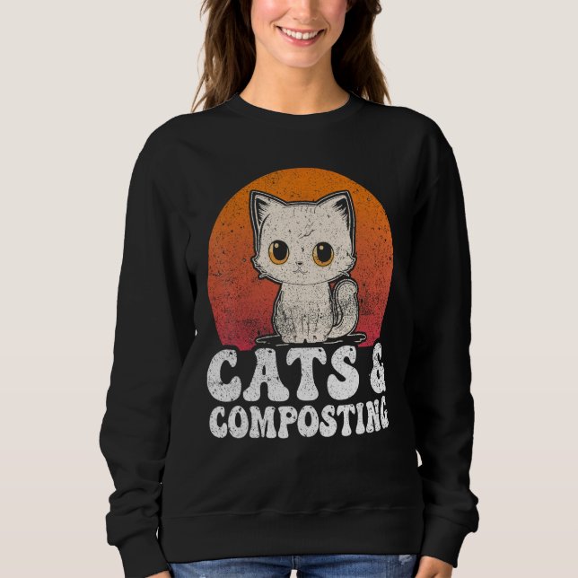 Moletom Compost Cats And Composting Expert Composter Worms (Frente)