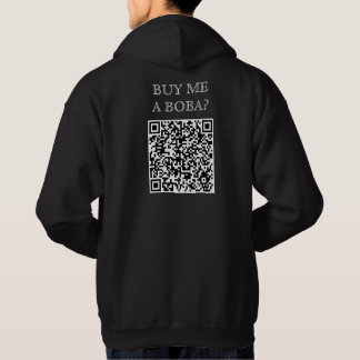 Moletom Comprar-Me Um Código QR Boba Na Parte Traseira, En
