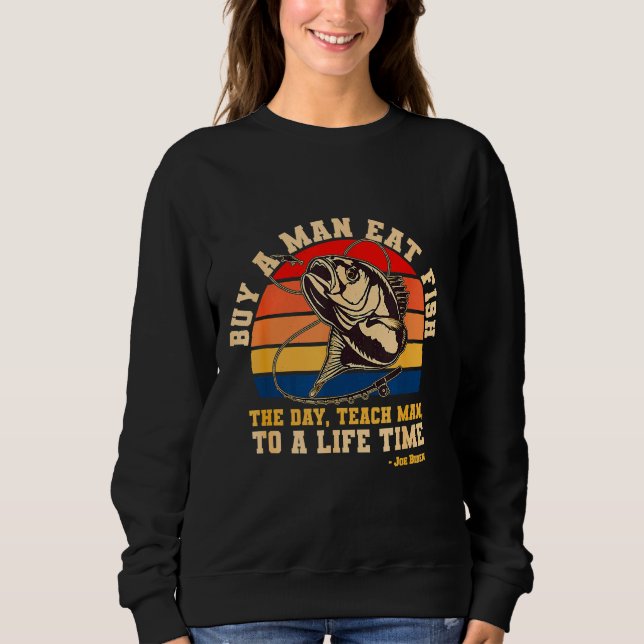 Moletom Comprar Um Homem Come Peixe (Frente)