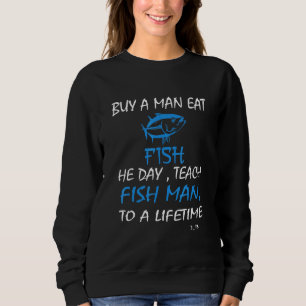 Moletom Comprar Um Homem Comeu Peixe No Dia Ensinando Peix