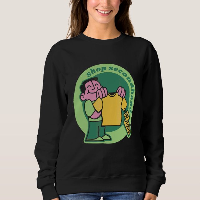 Moletom Compre Lojas de Brechó Hippies 70s (Frente)