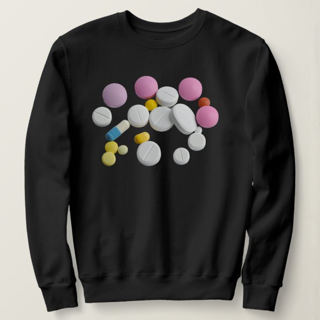 Moletom Comprimidos coloridos (Frente do Design)