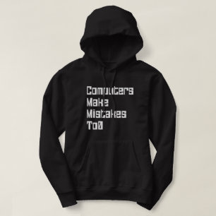 Moletom Computadores Cometem Erros Em 0 Hoodie