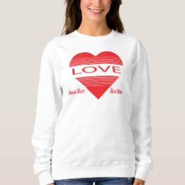 Moletom Conceito de Amor e Romance com Elementos de Coraçã