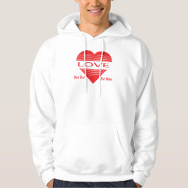 Moletom Conceito de Amor e Romance com Elementos de Coraçã