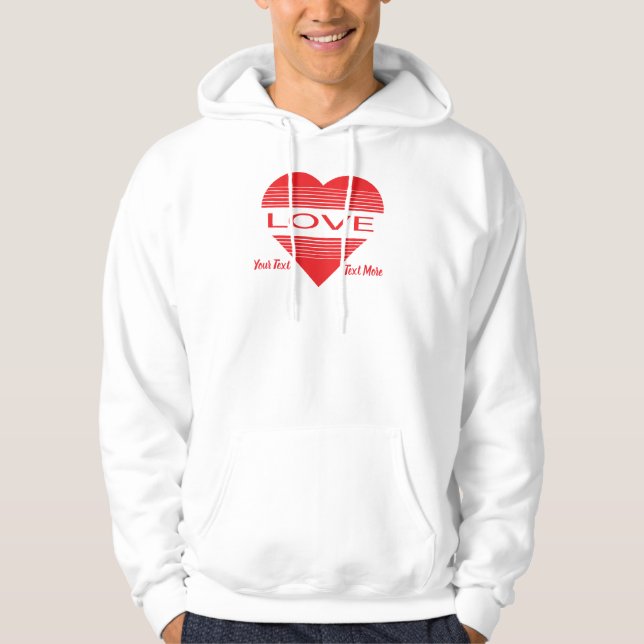 Moletom Conceito de Amor e Romance com Elementos de Coraçã (Frente)