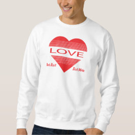 Moletom Conceito de design de amor e romance com elementos