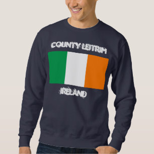 Moletom Condado de Leitrim, Irlanda com pavilhão irlandê