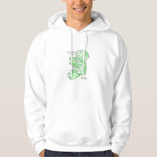 Moletom Condados de t-shirt do mapa de Ireland