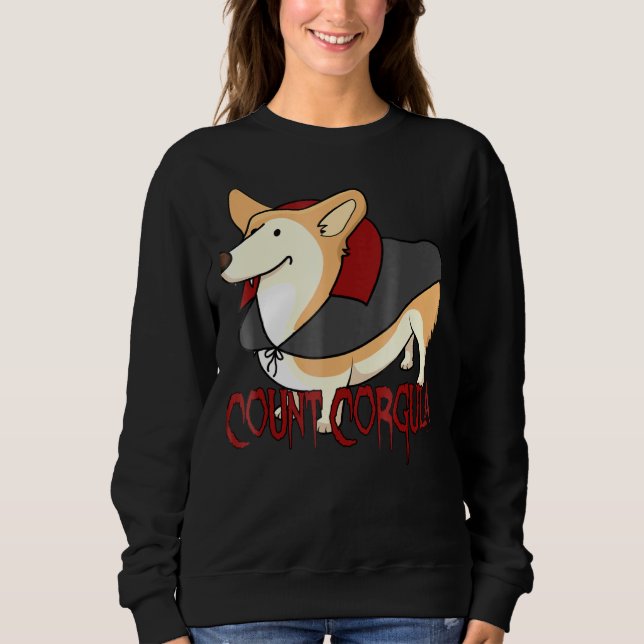 Moletom Conde Corgula Halloween Corgi Dog Vampire Dracula (Frente)