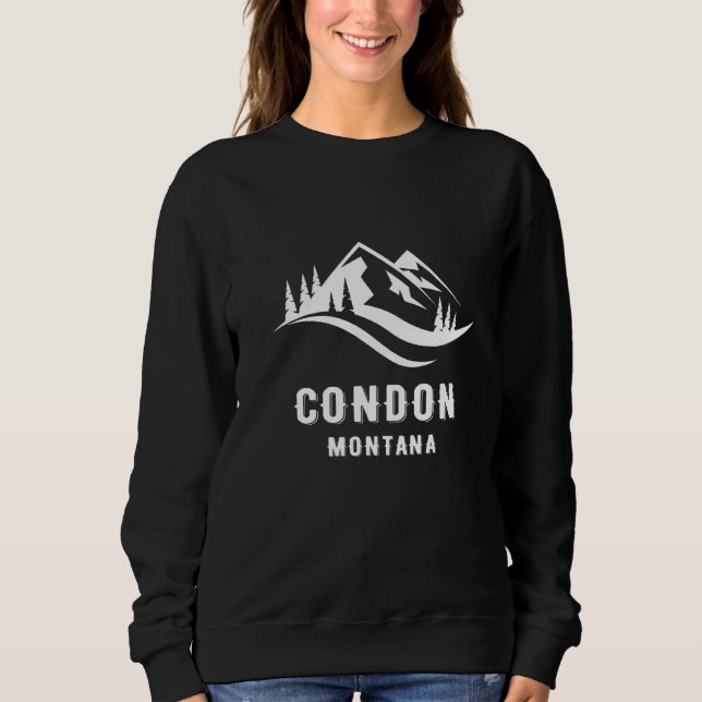 Moletom Condon Montana Mountain Souvenir Memabilia Wint (Frente)
