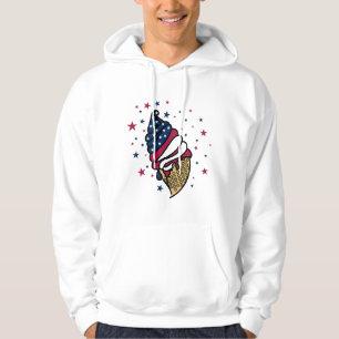 Moletom Cone de Sorvete Vermelho Branco Azul sorvetedelici