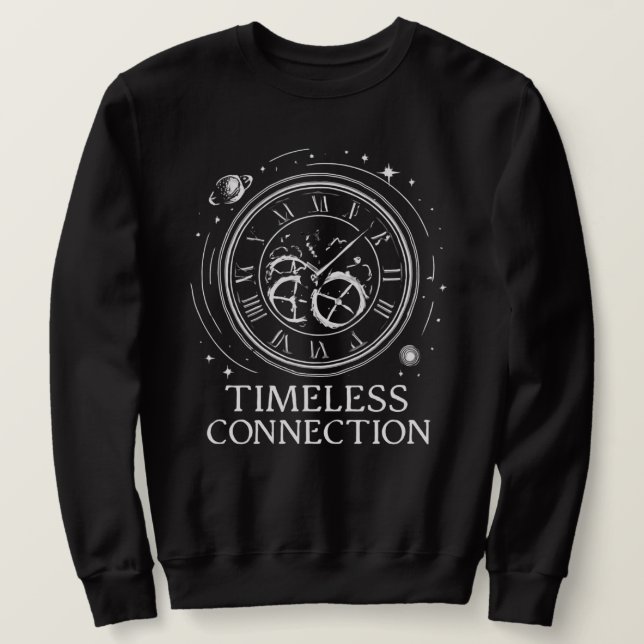 Moletom Conexão Atemporal: Universo Mecânico (Frente do Design)