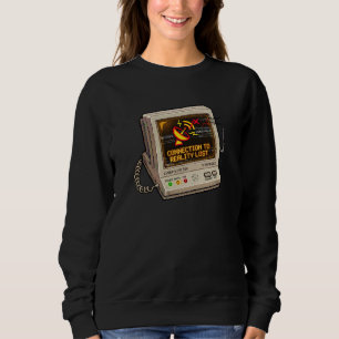 Moletom Conexão Com a Realidade Perdida Humor Retro da Int