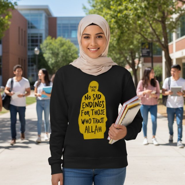 Moletom Confiar em Alá preto (Criador carregado)