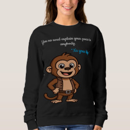 Moletom Confident Monkey – Minimal Calm Lifestyle  T-Shirt