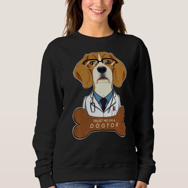 Moletom Confie Em Mim Como Um Dogue I Veterinary I Beagle (Frente)
