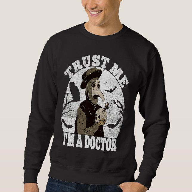 Moletom Confie em mim Doutor da Praga Medieval Doutor Ocul (Frente)