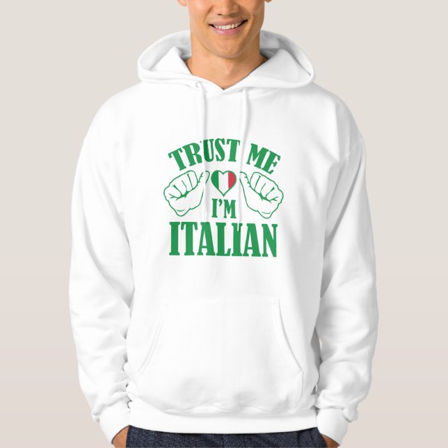 Moletom Confie em mim, sou italiano (Frente)