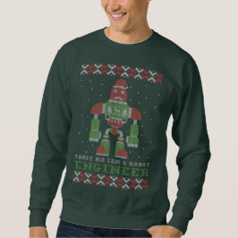 Moletom Confie em mim, sou uma camisola de Natal de Engenh