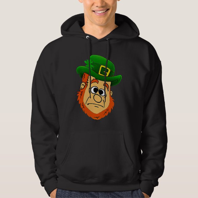 Moletom Confused Leprechaun  St Patrick's Day Shamrock (Frente)