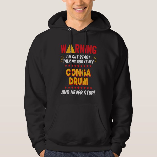 Moletom Conga Drummer Drumming Joke Graphic (Frente)