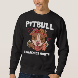 Moletom Conhecimento Pitbull Mês Pitbull Amor Cachorro