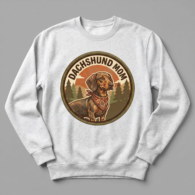 Moletom Conjunto de Mãe de Dachshund Presente para Ela (Criador carregado)