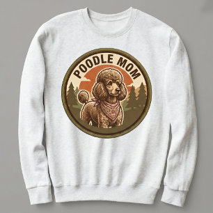 Moletom Conjunto de Mãe de Poodle com Capuz para Ela