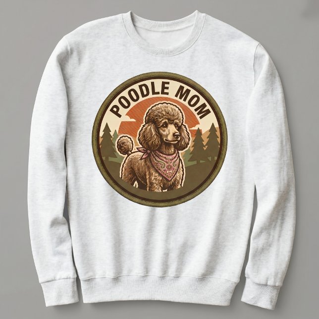 Moletom Conjunto de Mãe de Poodle com Capuz para Ela (Criador carregado)