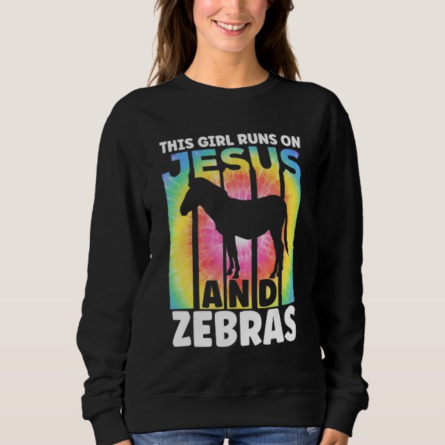 Moletom Conjunto de Zebra para Amantes de Zebra para Mulhe (Frente)