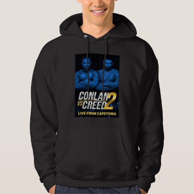 Moletom Conlan vs Creed 2 poster azul (Frente)