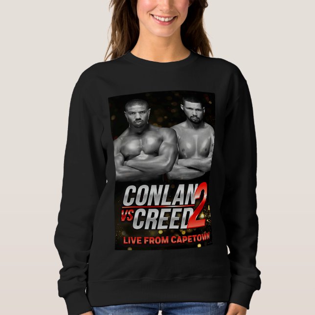 Moletom Conlan vs Creed 2 poster black and white (Frente)