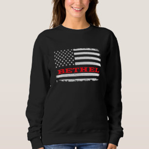 Moletom Connecticut American Flag Bethel Usa Patriotic Sou