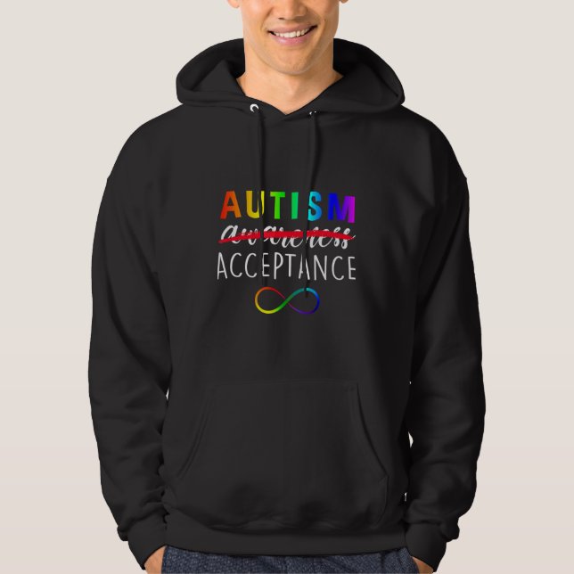 Moletom Consciência de Autismo de Aceitação Ism 38 (Frente)