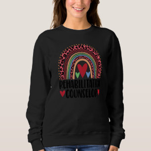 Moletom Conselheira de Reabilitação Mulheres Leopard Rainb