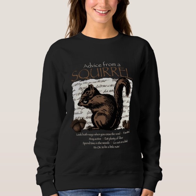 Moletom Conselhos De Um Esquilo (Frente)