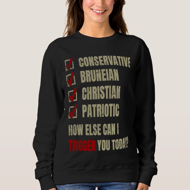Moletom Conservative Bruneian Christian Patriotic (Frente)