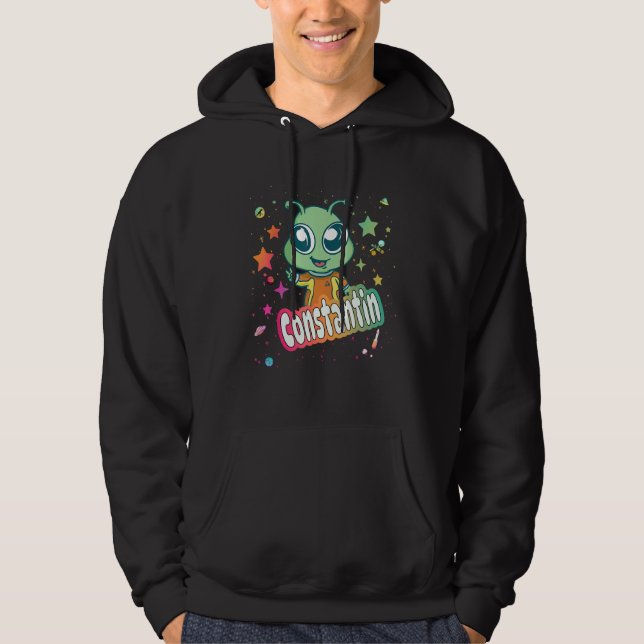 Moletom CONSTANTIN - Nome do Menino Bonito com Alienígena  (Frente)