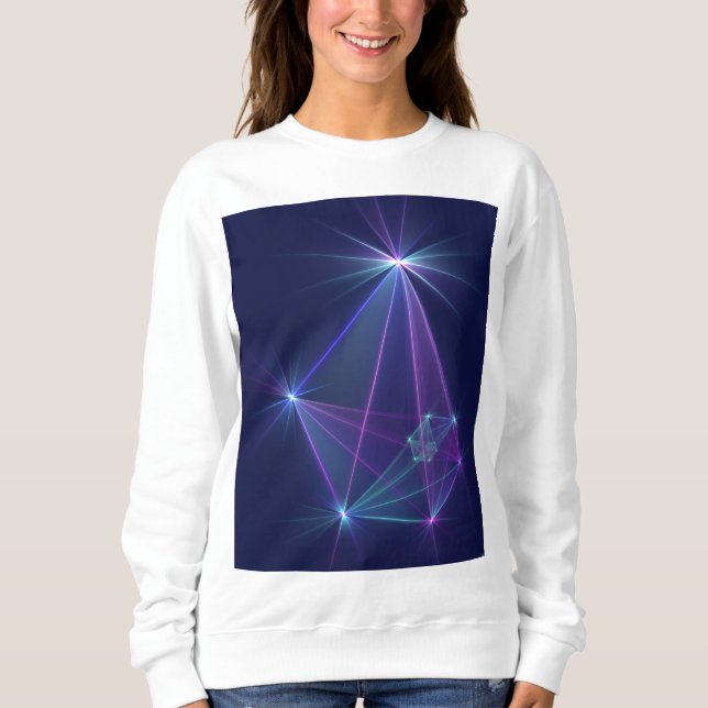 Moletom Constelação, Arte Fractal Fantasia Abstrata (Frente)