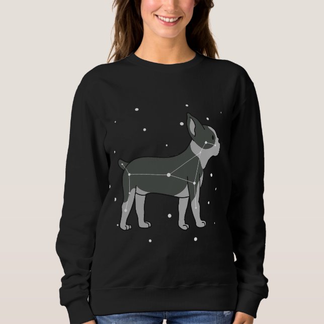 Moletom Constelação de Boston Terrier (Frente)