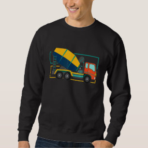 Moletom Construção Concreta Mixer de Estrada Rodoviária Bu