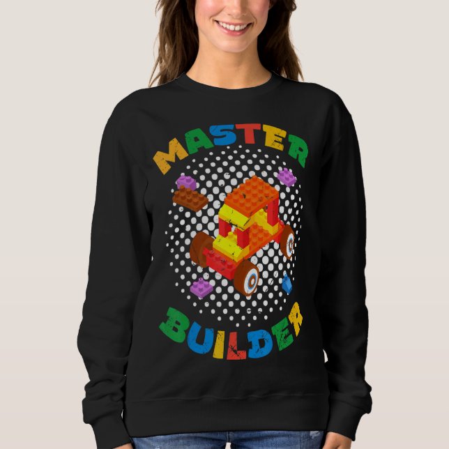 Moletom Construtor Mestre Bloqueia Brick Builder (Frente)