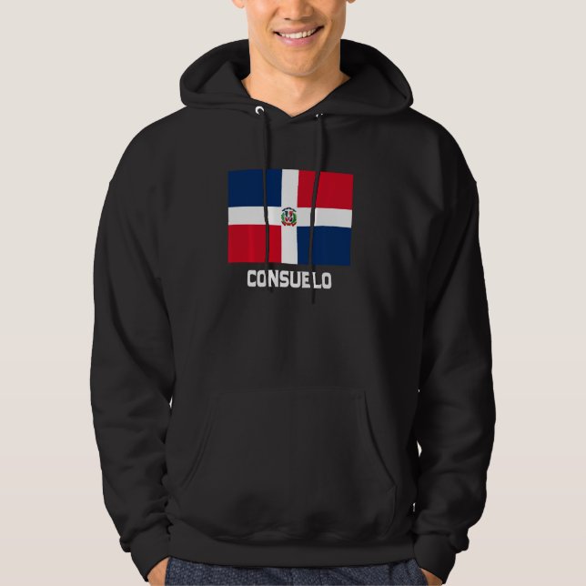 Moletom Consuelo República Dominicana Bandeira Emblem Escu (Frente)